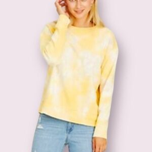 Universal Thread Yellow Tie Dye Terry Sweatshirt